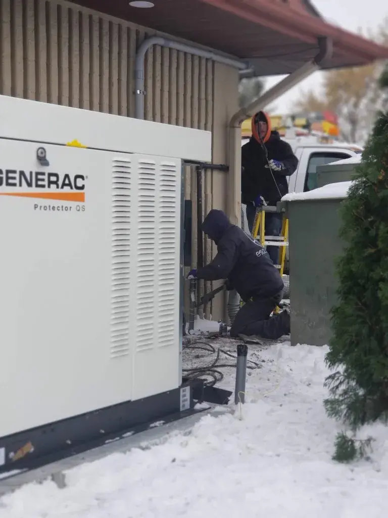22kW whole-home generator installed at a Bay City, Michigan residence